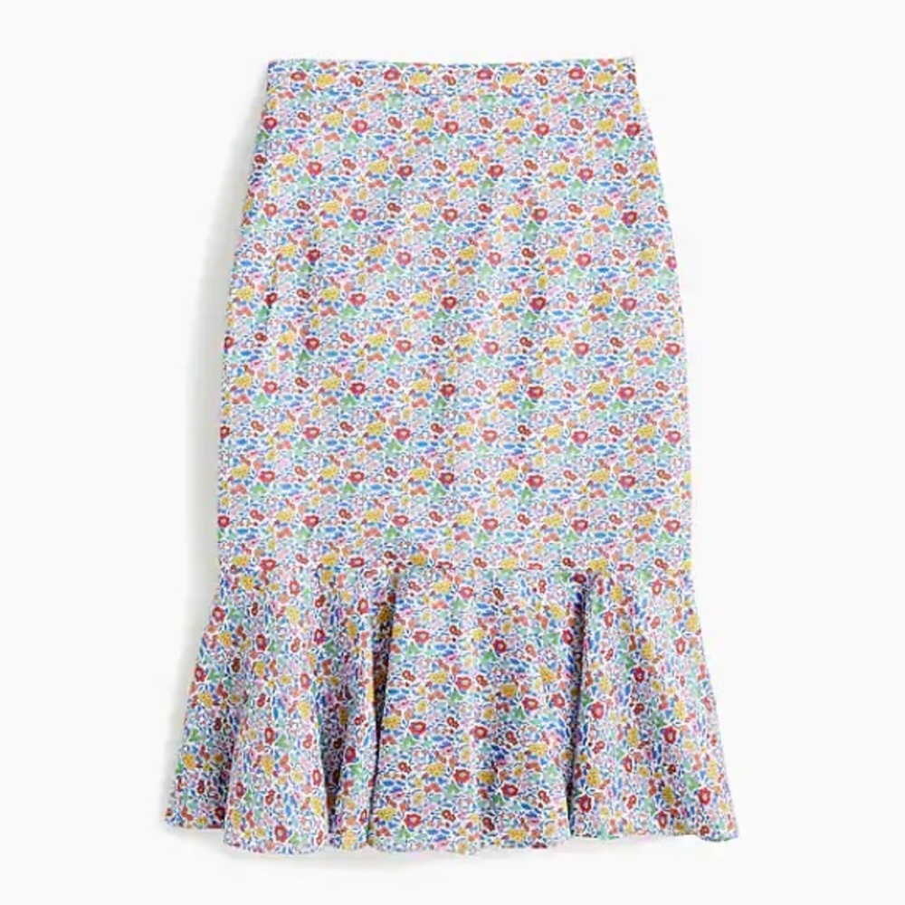 J.Crew Trumpet skirt in Liberty® Favourite Flowers
